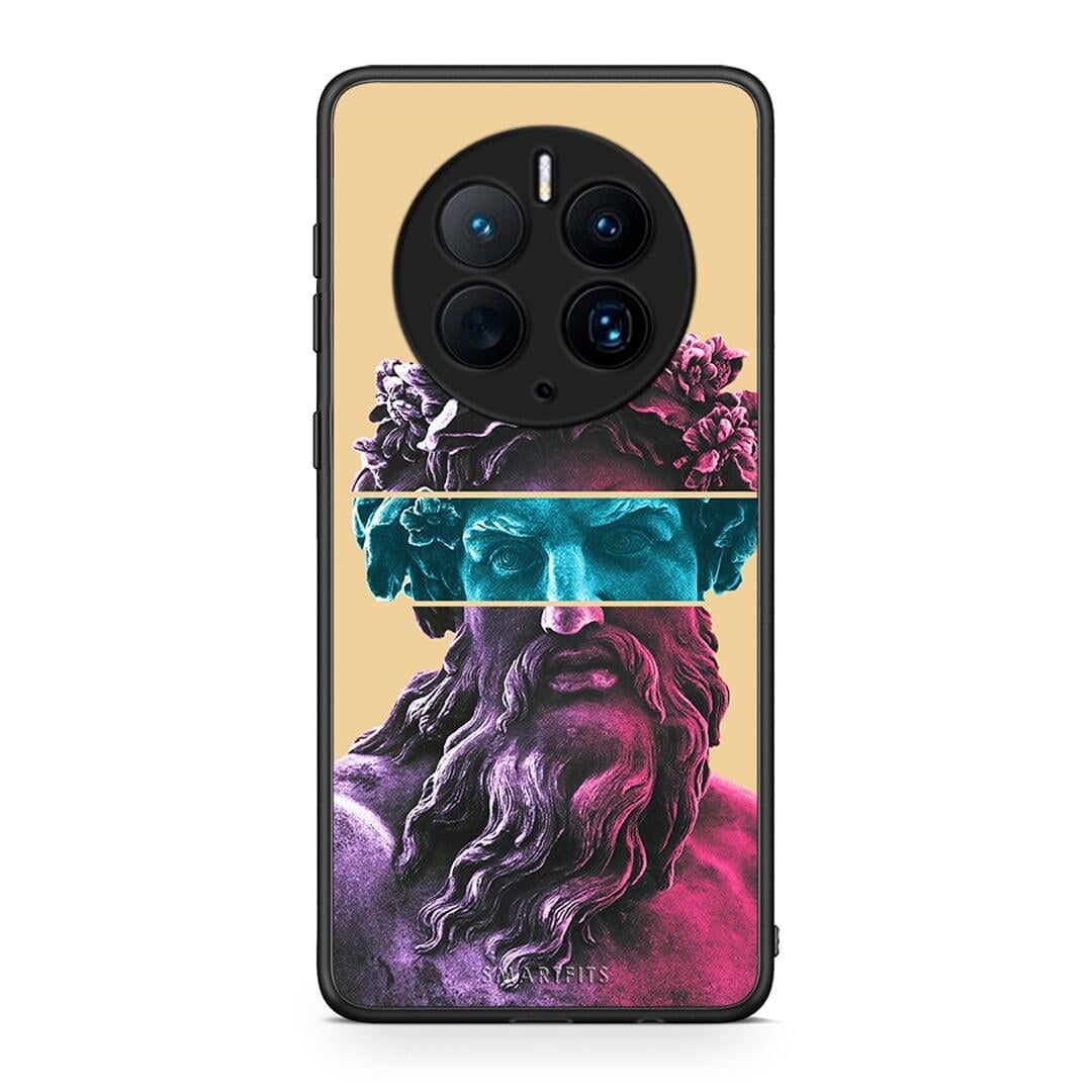 Θήκη Huawei Mate 50 Pro Zeus Art από τη Smartfits με σχέδιο στο πίσω μέρος και μαύρο περίβλημα | Huawei Mate 50 Pro Zeus Art Case with Colorful Back and Black Bezels