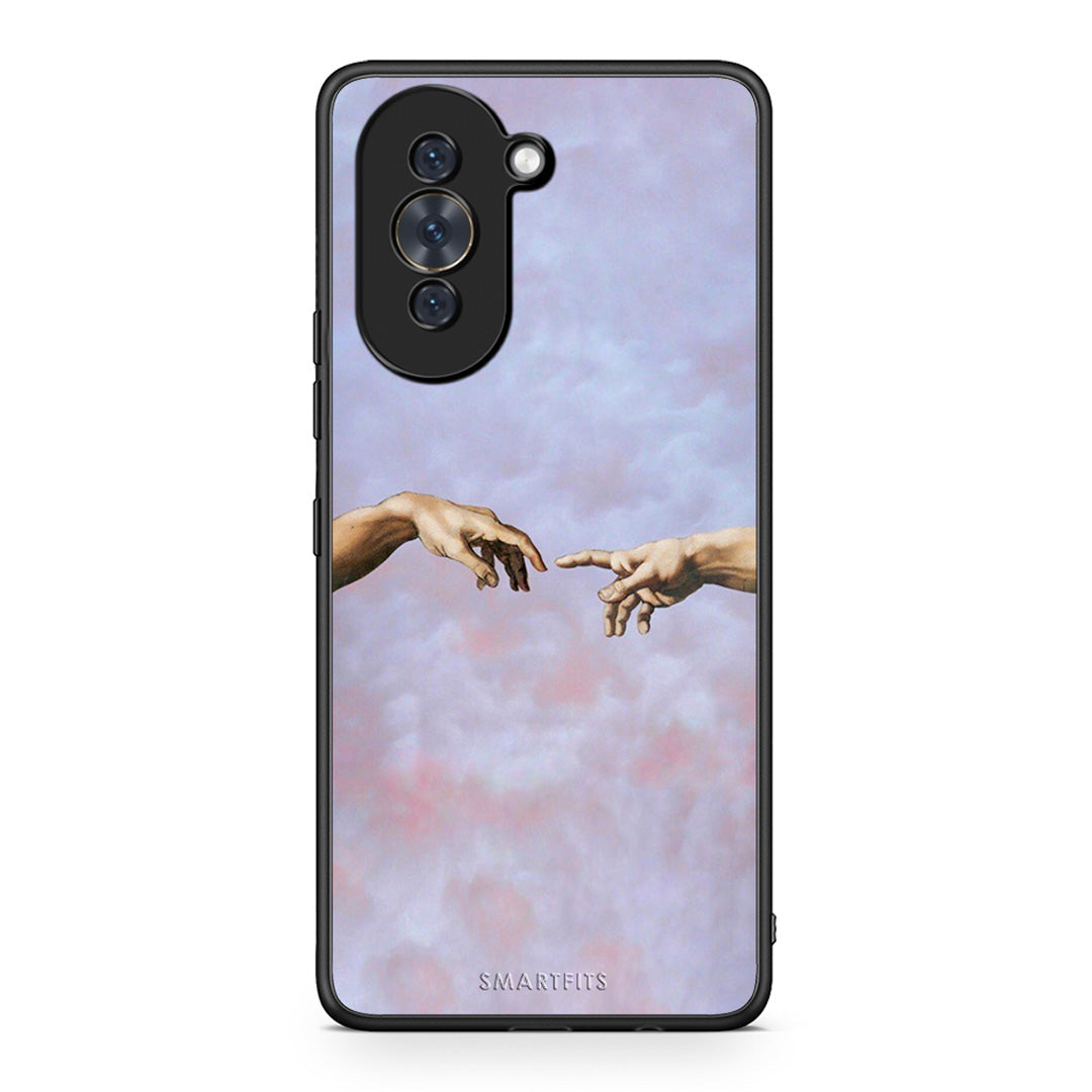Huawei Nova 10 Adam Hand θήκη από τη Smartfits με σχέδιο στο πίσω μέρος και μαύρο περίβλημα | Smartphone case with colorful back and black bezels by Smartfits