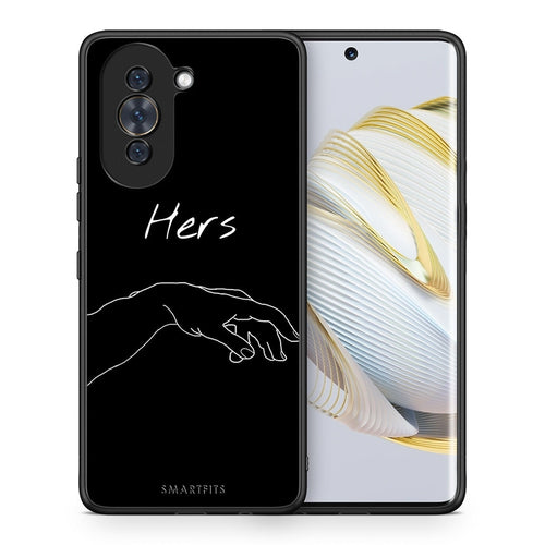 Θήκη Αγίου Βαλεντίνου Huawei Nova 10 Aeshetic Love 1 από τη Smartfits με σχέδιο στο πίσω μέρος και μαύρο περίβλημα | Huawei Nova 10 Aeshetic Love 1 case with colorful back and black bezels