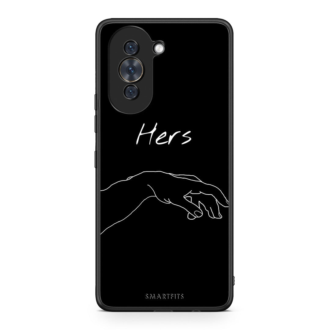 Huawei Nova 10 Aeshetic Love 1 Θήκη Αγίου Βαλεντίνου από τη Smartfits με σχέδιο στο πίσω μέρος και μαύρο περίβλημα | Smartphone case with colorful back and black bezels by Smartfits