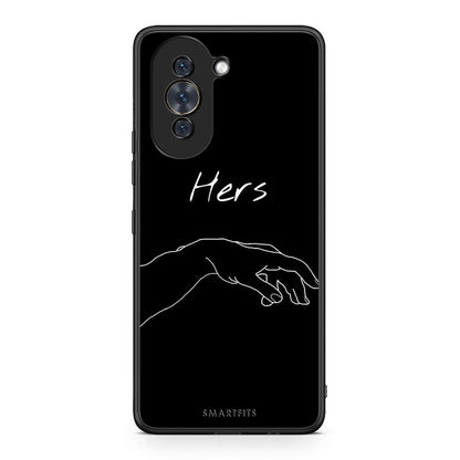 Huawei Nova 10 Aeshetic Love 1 Θήκη Αγίου Βαλεντίνου από τη Smartfits με σχέδιο στο πίσω μέρος και μαύρο περίβλημα | Smartphone case with colorful back and black bezels by Smartfits
