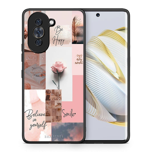 Θήκη Huawei Nova 10 Aesthetic Collage από τη Smartfits με σχέδιο στο πίσω μέρος και μαύρο περίβλημα | Huawei Nova 10 Aesthetic Collage case with colorful back and black bezels