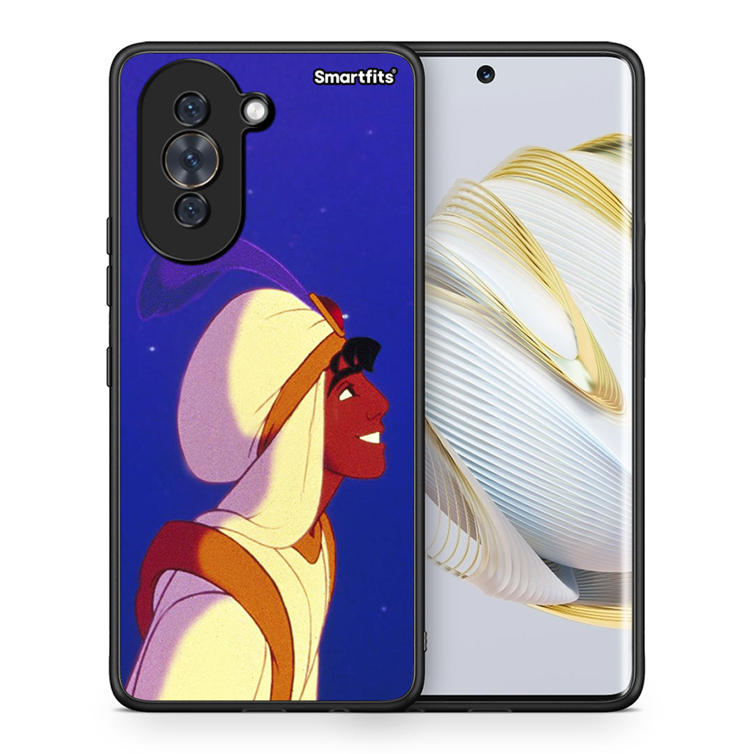 Θήκη Huawei Nova 10 Alladin And Jasmine Love 1 από τη Smartfits με σχέδιο στο πίσω μέρος και μαύρο περίβλημα | Huawei Nova 10 Alladin And Jasmine Love 1 case with colorful back and black bezels