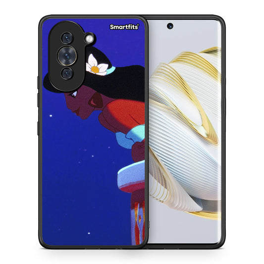 Θήκη Huawei Nova 10 Alladin And Jasmine Love 2 από τη Smartfits με σχέδιο στο πίσω μέρος και μαύρο περίβλημα | Huawei Nova 10 Alladin And Jasmine Love 2 case with colorful back and black bezels