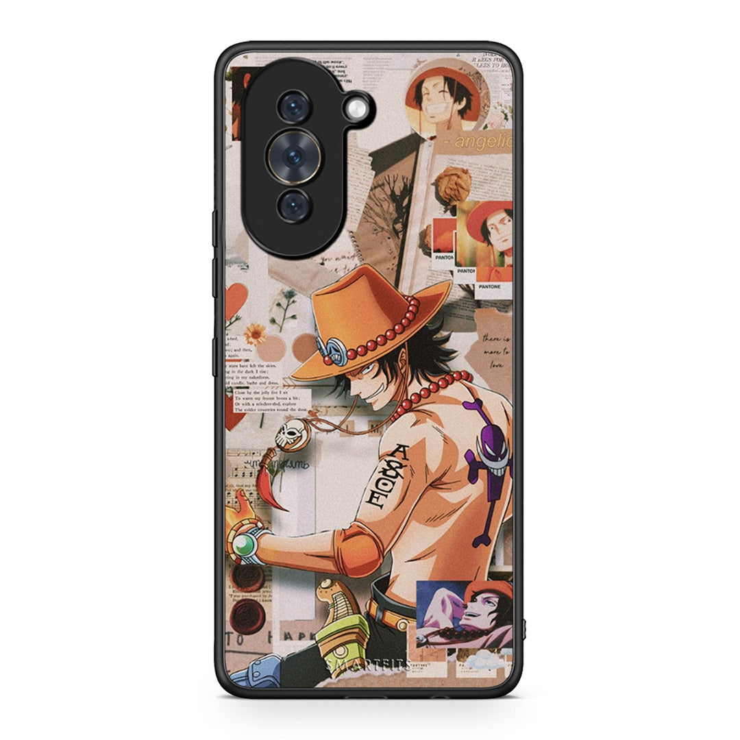 Huawei Nova 10 Anime Collage θήκη από τη Smartfits με σχέδιο στο πίσω μέρος και μαύρο περίβλημα | Smartphone case with colorful back and black bezels by Smartfits