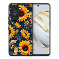 Thumbnail for Θήκη Huawei Nova 10 Autumn Sunflowers από τη Smartfits με σχέδιο στο πίσω μέρος και μαύρο περίβλημα | Huawei Nova 10 Autumn Sunflowers case with colorful back and black bezels