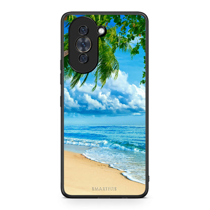 Huawei Nova 10 Beautiful Beach θήκη από τη Smartfits με σχέδιο στο πίσω μέρος και μαύρο περίβλημα | Smartphone case with colorful back and black bezels by Smartfits