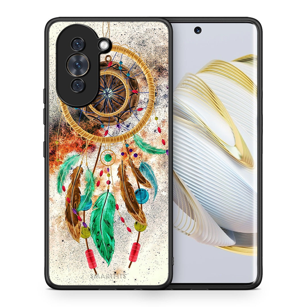 Θήκη Huawei Nova 10 DreamCatcher Boho από τη Smartfits με σχέδιο στο πίσω μέρος και μαύρο περίβλημα | Huawei Nova 10 DreamCatcher Boho case with colorful back and black bezels