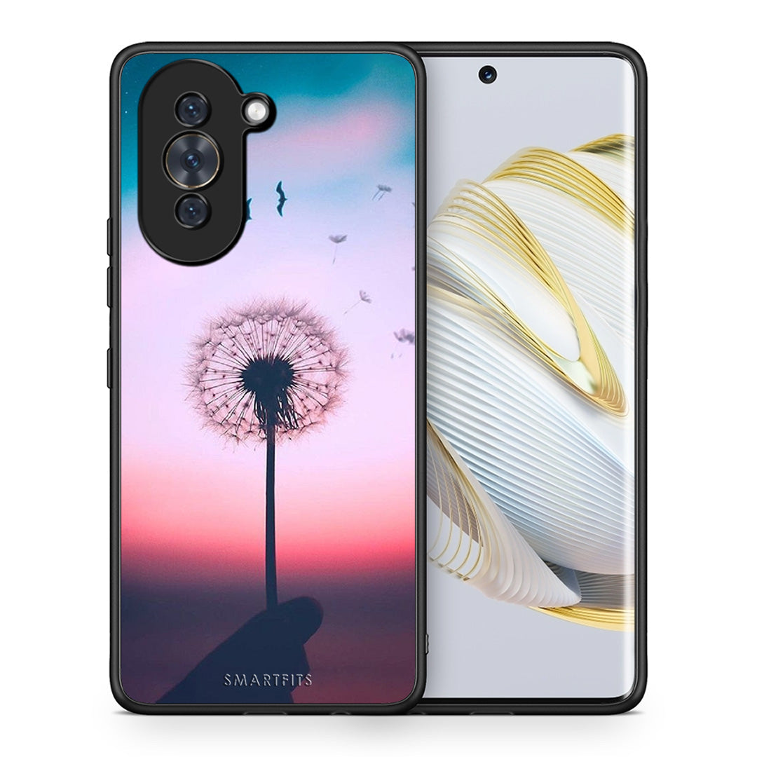 Θήκη Huawei Nova 10 Wish Boho από τη Smartfits με σχέδιο στο πίσω μέρος και μαύρο περίβλημα | Huawei Nova 10 Wish Boho case with colorful back and black bezels