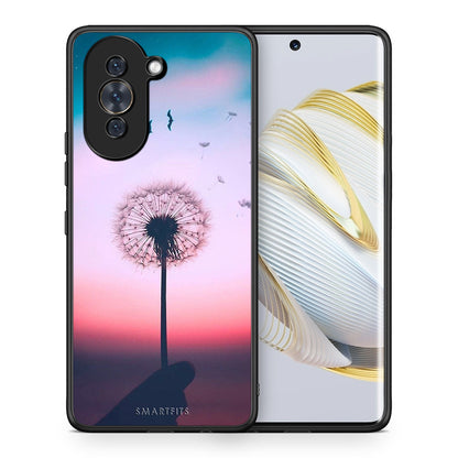 Θήκη Huawei Nova 10 Wish Boho από τη Smartfits με σχέδιο στο πίσω μέρος και μαύρο περίβλημα | Huawei Nova 10 Wish Boho case with colorful back and black bezels