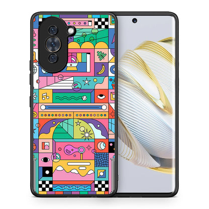 Θήκη Huawei Nova 10 Bubbles Soap από τη Smartfits με σχέδιο στο πίσω μέρος και μαύρο περίβλημα | Huawei Nova 10 Bubbles Soap case with colorful back and black bezels