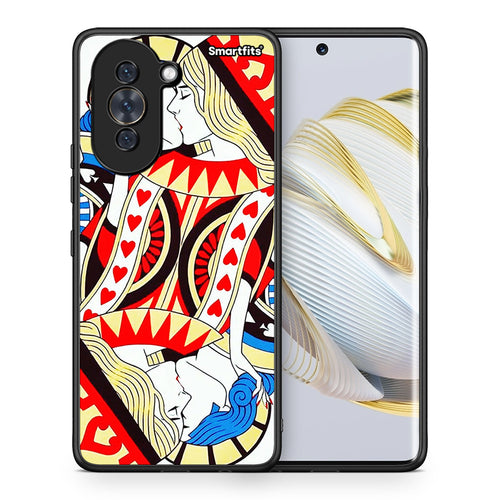 Θήκη Huawei Nova 10 Card Love από τη Smartfits με σχέδιο στο πίσω μέρος και μαύρο περίβλημα | Huawei Nova 10 Card Love case with colorful back and black bezels