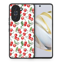 Thumbnail for Θήκη Huawei Nova 10 Cherry Summer από τη Smartfits με σχέδιο στο πίσω μέρος και μαύρο περίβλημα | Huawei Nova 10 Cherry Summer case with colorful back and black bezels