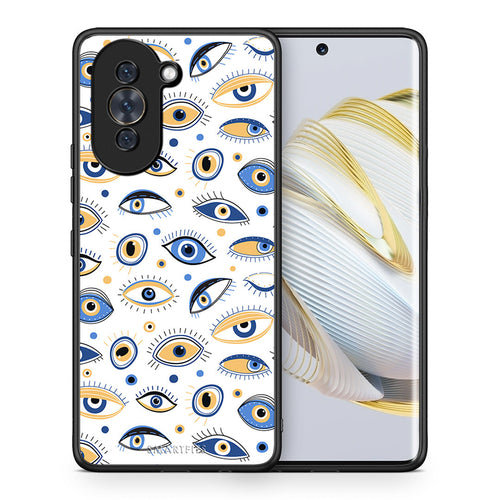 Θήκη Huawei Nova 10 Ftou Ftou από τη Smartfits με σχέδιο στο πίσω μέρος και μαύρο περίβλημα | Huawei Nova 10 Ftou Ftou case with colorful back and black bezels