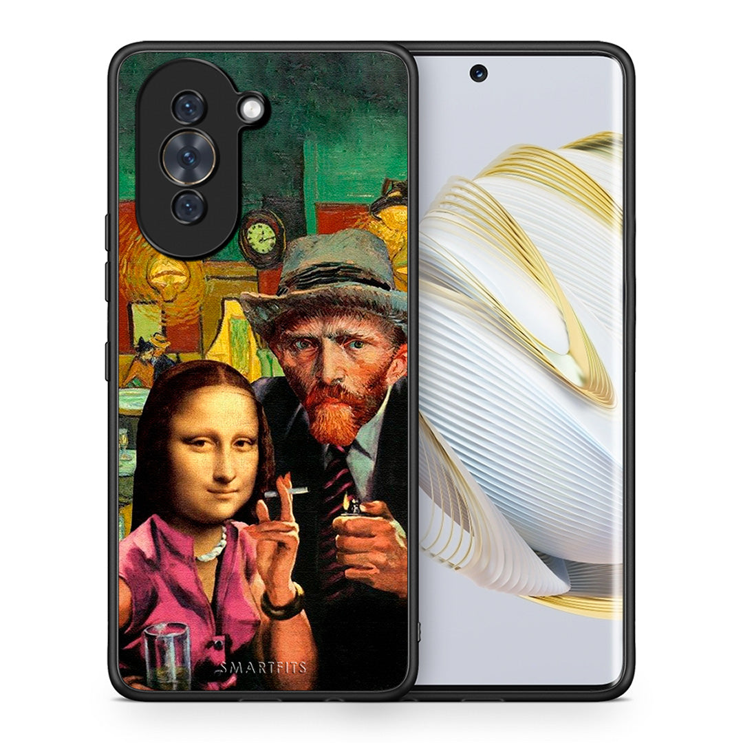 Θήκη Huawei Nova 10 Funny Art από τη Smartfits με σχέδιο στο πίσω μέρος και μαύρο περίβλημα | Huawei Nova 10 Funny Art case with colorful back and black bezels