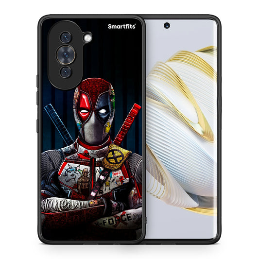 Θήκη Huawei Nova 10 Funny Guy από τη Smartfits με σχέδιο στο πίσω μέρος και μαύρο περίβλημα | Huawei Nova 10 Funny Guy case with colorful back and black bezels