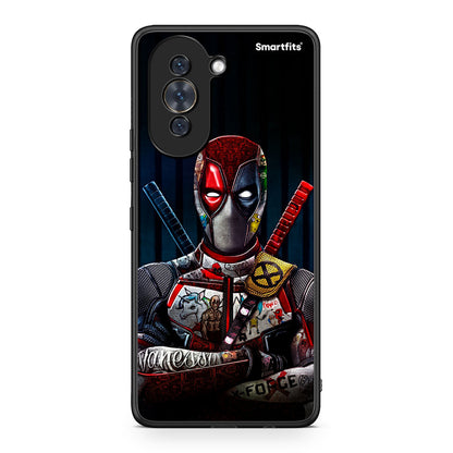 Huawei Nova 10 Funny Guy θήκη από τη Smartfits με σχέδιο στο πίσω μέρος και μαύρο περίβλημα | Smartphone case with colorful back and black bezels by Smartfits