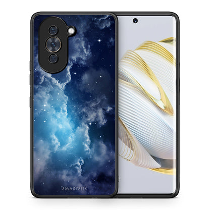 Θήκη Huawei Nova 10 Blue Sky Galaxy από τη Smartfits με σχέδιο στο πίσω μέρος και μαύρο περίβλημα | Huawei Nova 10 Blue Sky Galaxy case with colorful back and black bezels