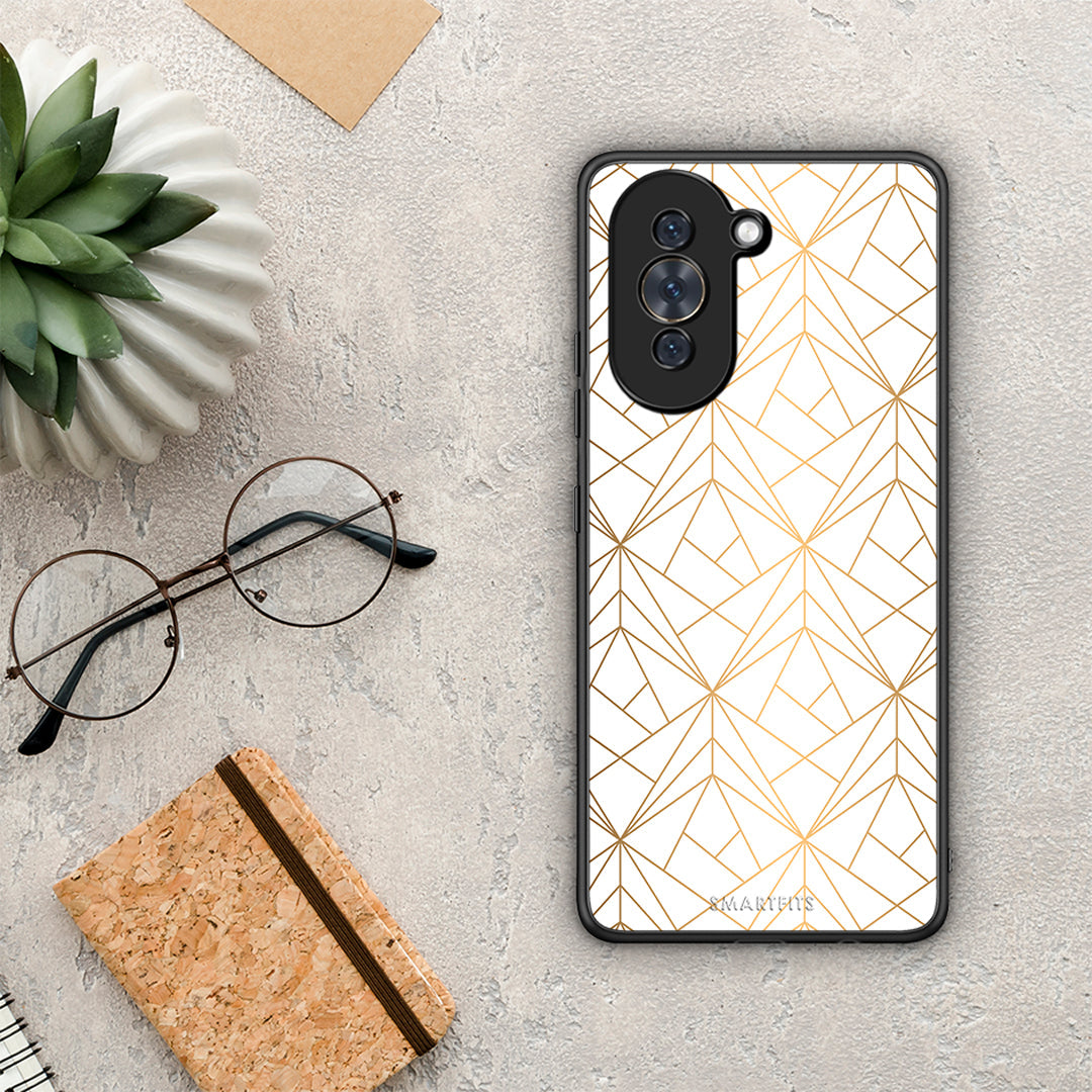 Geometric Luxury White - Huawei Nova 10 θήκη