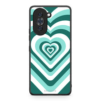 Thumbnail for Huawei Nova 10 Green Hearts θήκη από τη Smartfits με σχέδιο στο πίσω μέρος και μαύρο περίβλημα | Smartphone case with colorful back and black bezels by Smartfits