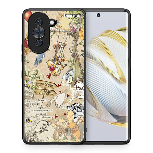 Θήκη Huawei Nova 10 Happy Friends από τη Smartfits με σχέδιο στο πίσω μέρος και μαύρο περίβλημα | Huawei Nova 10 Happy Friends case with colorful back and black bezels