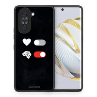 Thumbnail for Θήκη Αγίου Βαλεντίνου Huawei Nova 10 Heart Vs Brain από τη Smartfits με σχέδιο στο πίσω μέρος και μαύρο περίβλημα | Huawei Nova 10 Heart Vs Brain case with colorful back and black bezels