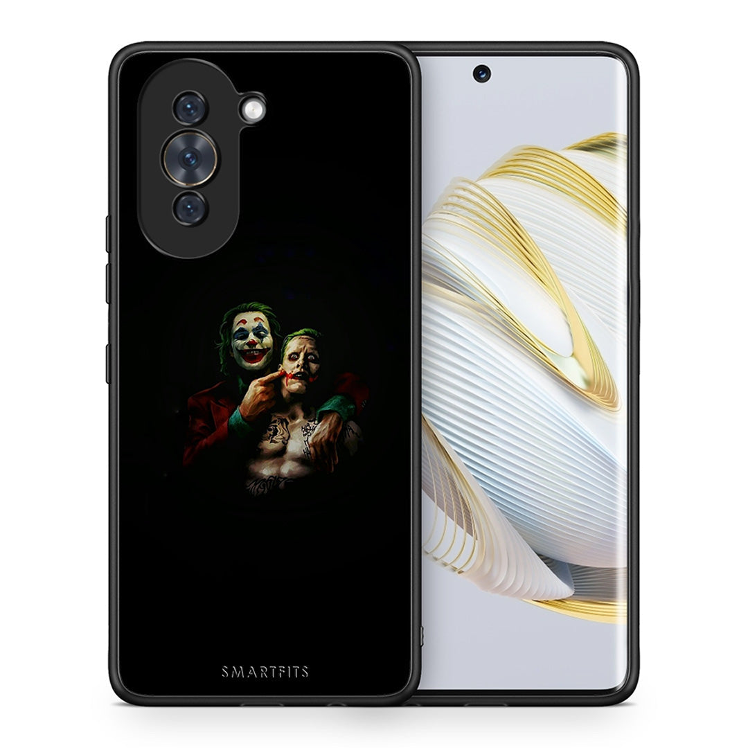 Θήκη Huawei Nova 10 Clown Hero από τη Smartfits με σχέδιο στο πίσω μέρος και μαύρο περίβλημα | Huawei Nova 10 Clown Hero case with colorful back and black bezels