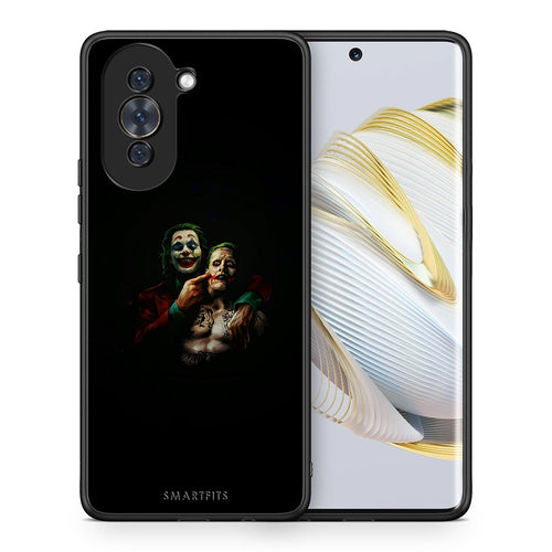 Θήκη Huawei Nova 10 Clown Hero από τη Smartfits με σχέδιο στο πίσω μέρος και μαύρο περίβλημα | Huawei Nova 10 Clown Hero case with colorful back and black bezels