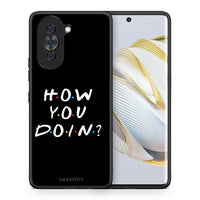 Thumbnail for Θήκη Huawei Nova 10 How You Doin από τη Smartfits με σχέδιο στο πίσω μέρος και μαύρο περίβλημα | Huawei Nova 10 How You Doin case with colorful back and black bezels