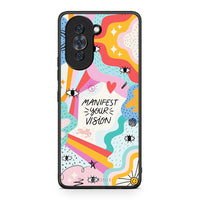 Thumbnail for Huawei Nova 10 Manifest Your Vision θήκη από τη Smartfits με σχέδιο στο πίσω μέρος και μαύρο περίβλημα | Smartphone case with colorful back and black bezels by Smartfits