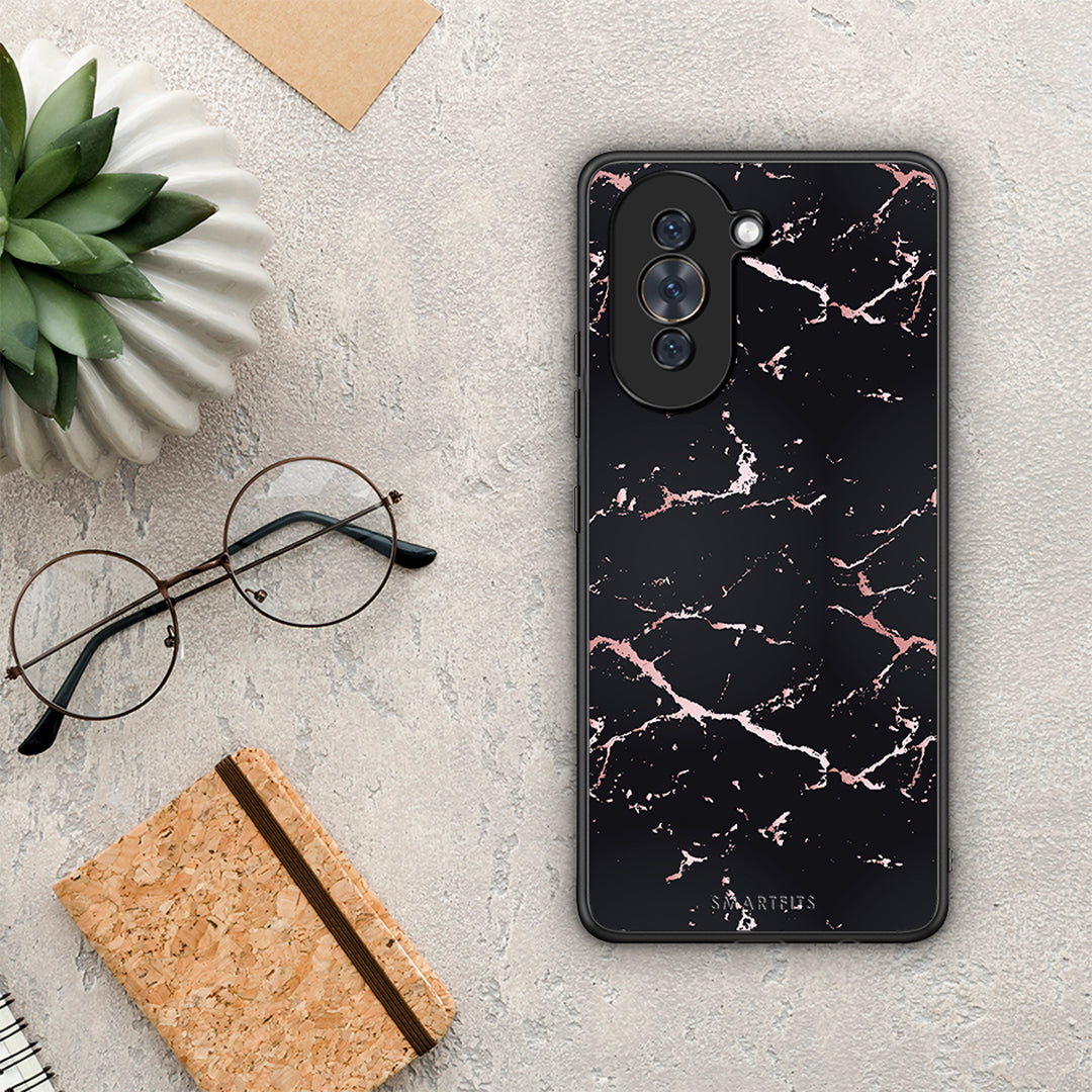 Marble Black Rosegold - Huawei Nova 10 θήκη