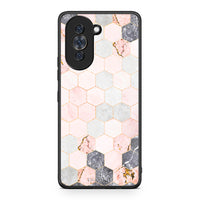 Thumbnail for 4 - Huawei Nova 10 Hexagon Pink Marble case, cover, bumper