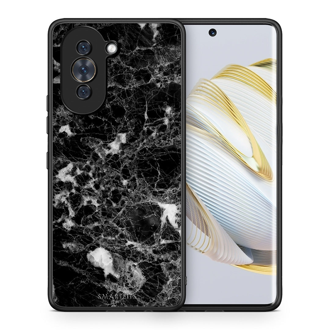 Θήκη Huawei Nova 10 Male Marble από τη Smartfits με σχέδιο στο πίσω μέρος και μαύρο περίβλημα | Huawei Nova 10 Male Marble case with colorful back and black bezels