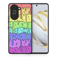 Thumbnail for Θήκη Huawei Nova 10 Melting Rainbow από τη Smartfits με σχέδιο στο πίσω μέρος και μαύρο περίβλημα | Huawei Nova 10 Melting Rainbow case with colorful back and black bezels