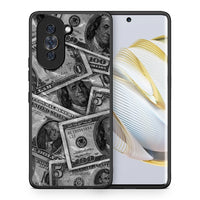 Thumbnail for Θήκη Huawei Nova 10 Money Dollars από τη Smartfits με σχέδιο στο πίσω μέρος και μαύρο περίβλημα | Huawei Nova 10 Money Dollars case with colorful back and black bezels