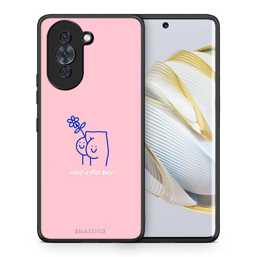 Θήκη Huawei Nova 10 Nice Day από τη Smartfits με σχέδιο στο πίσω μέρος και μαύρο περίβλημα | Huawei Nova 10 Nice Day case with colorful back and black bezels