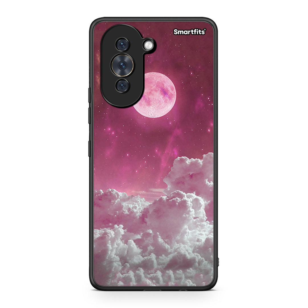 Huawei Nova 10 Pink Moon θήκη από τη Smartfits με σχέδιο στο πίσω μέρος και μαύρο περίβλημα | Smartphone case with colorful back and black bezels by Smartfits