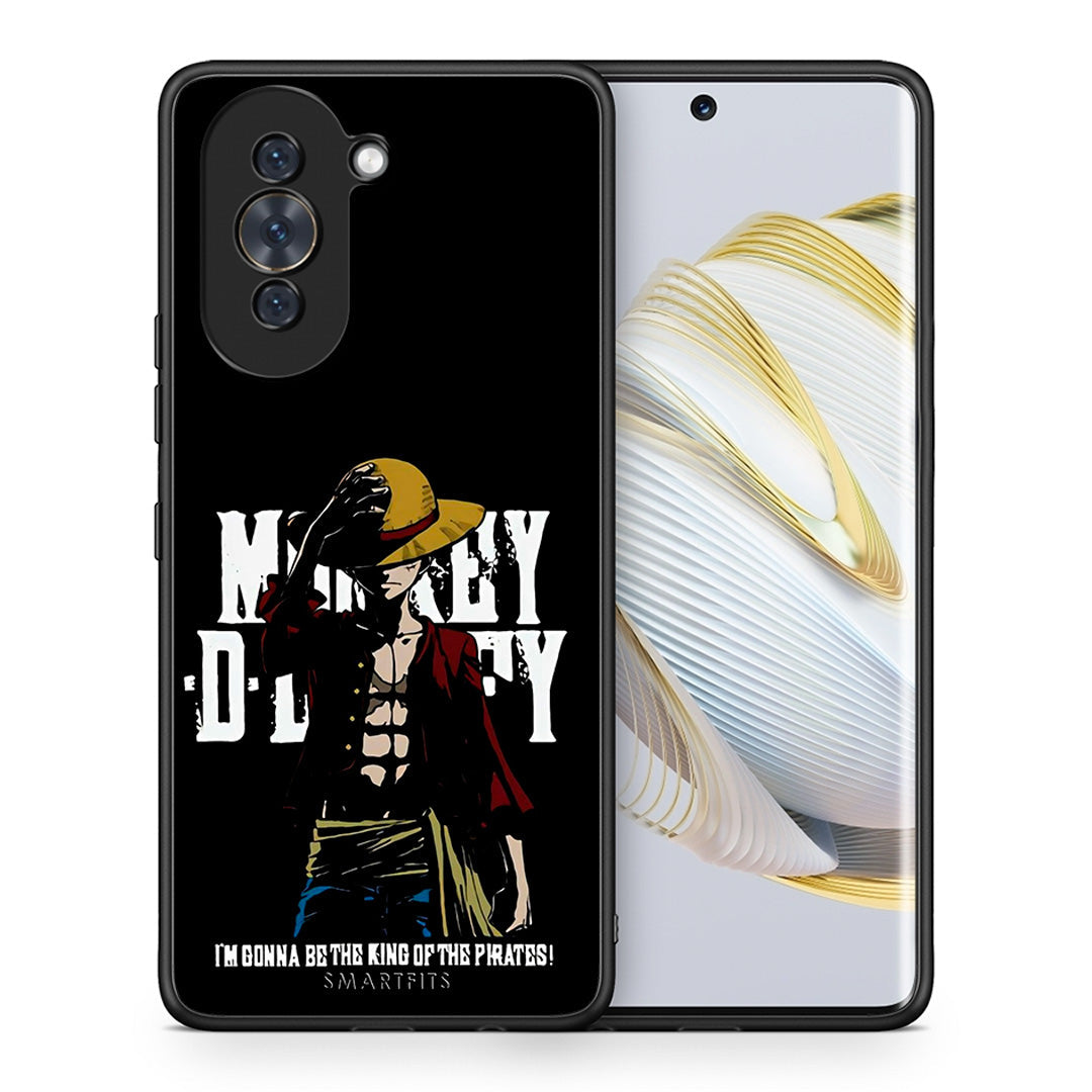 Θήκη Huawei Nova 10 Pirate King από τη Smartfits με σχέδιο στο πίσω μέρος και μαύρο περίβλημα | Huawei Nova 10 Pirate King case with colorful back and black bezels