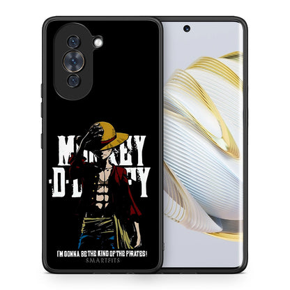 Θήκη Huawei Nova 10 Pirate King από τη Smartfits με σχέδιο στο πίσω μέρος και μαύρο περίβλημα | Huawei Nova 10 Pirate King case with colorful back and black bezels