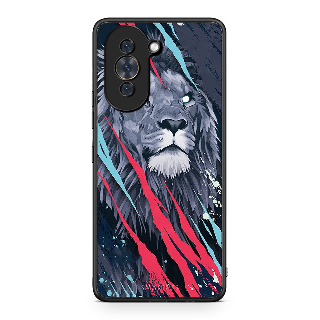 4 - Huawei Nova 10 Lion Designer PopArt case, cover, bumper