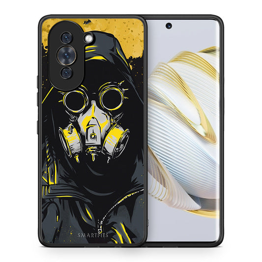 Θήκη Huawei Nova 10 Mask PopArt από τη Smartfits με σχέδιο στο πίσω μέρος και μαύρο περίβλημα | Huawei Nova 10 Mask PopArt case with colorful back and black bezels