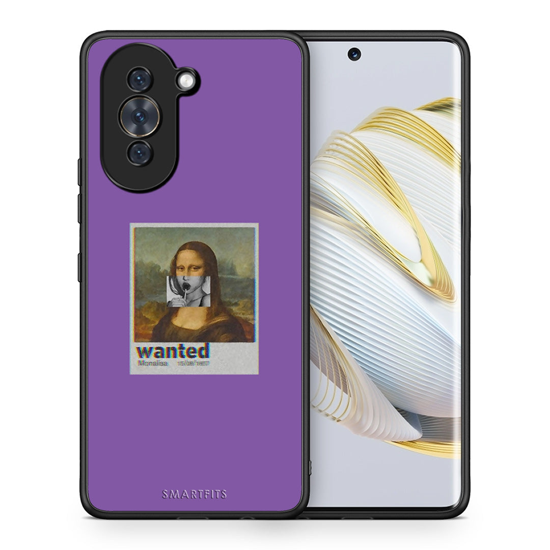 Θήκη Huawei Nova 10 Monalisa Popart από τη Smartfits με σχέδιο στο πίσω μέρος και μαύρο περίβλημα | Huawei Nova 10 Monalisa Popart case with colorful back and black bezels