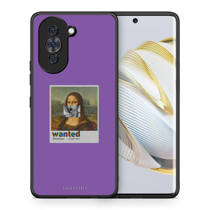 Θήκη Huawei Nova 10 Monalisa Popart από τη Smartfits με σχέδιο στο πίσω μέρος και μαύρο περίβλημα | Huawei Nova 10 Monalisa Popart case with colorful back and black bezels
