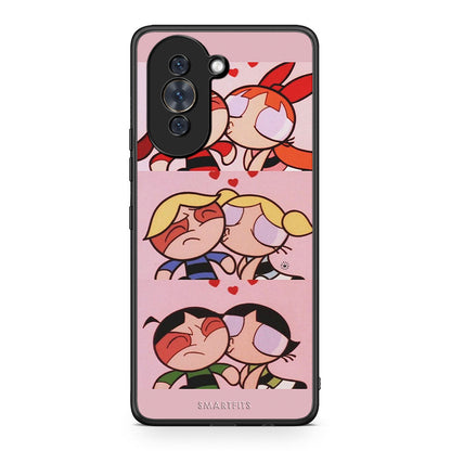 Huawei Nova 10 Puff Love Θήκη Αγίου Βαλεντίνου από τη Smartfits με σχέδιο στο πίσω μέρος και μαύρο περίβλημα | Smartphone case with colorful back and black bezels by Smartfits
