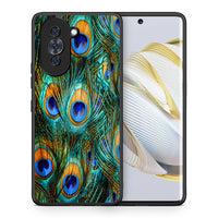 Thumbnail for Θήκη Huawei Nova 10 Real Peacock Feathers από τη Smartfits με σχέδιο στο πίσω μέρος και μαύρο περίβλημα | Huawei Nova 10 Real Peacock Feathers case with colorful back and black bezels