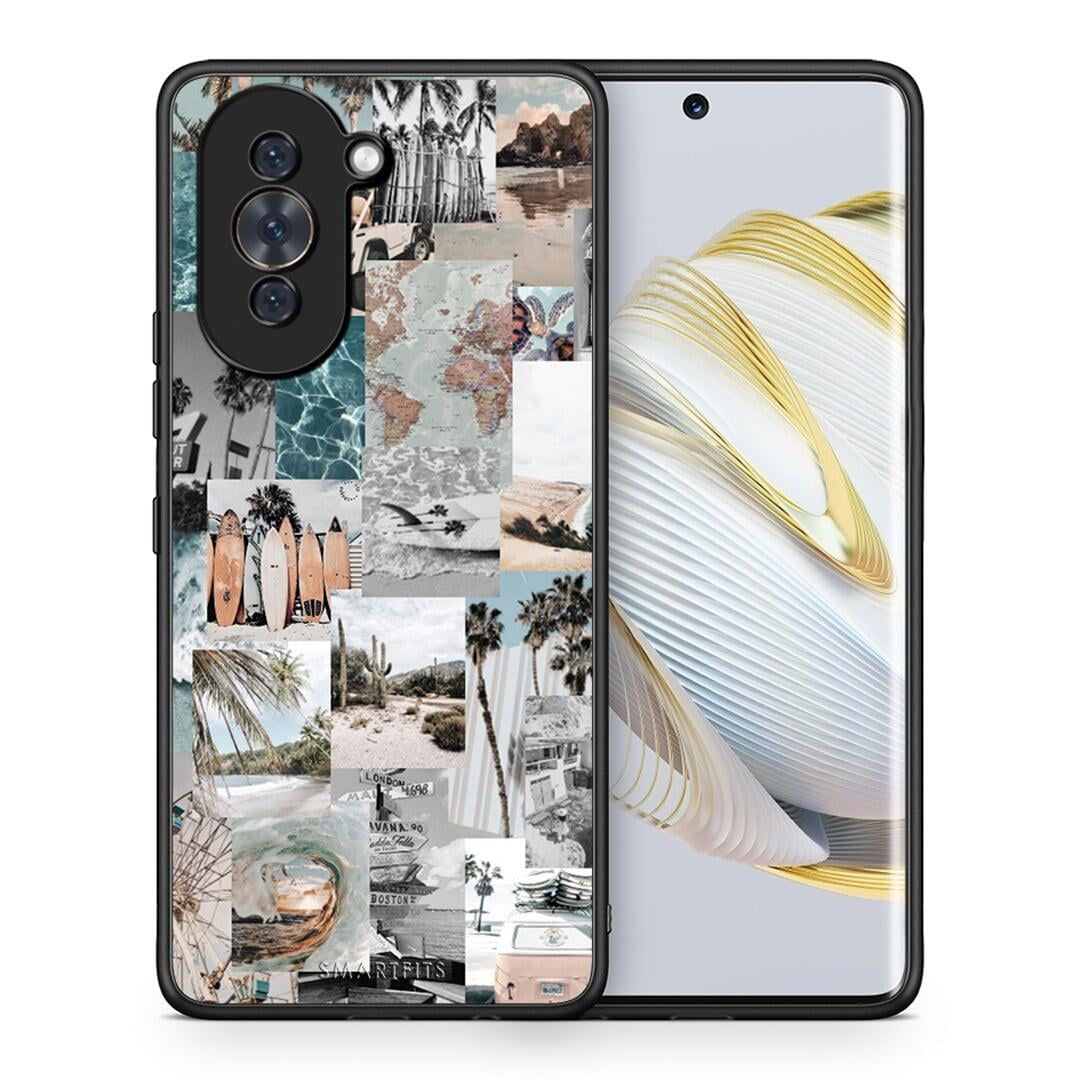Θήκη Huawei Nova 10 Retro Beach Life από τη Smartfits με σχέδιο στο πίσω μέρος και μαύρο περίβλημα | Huawei Nova 10 Retro Beach Life case with colorful back and black bezels