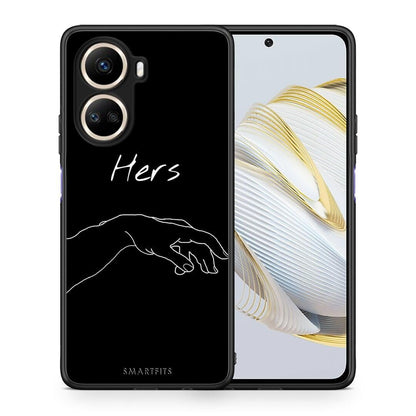 Θήκη Huawei Nova 10 SE Aesthetic Love 1 από τη Smartfits με σχέδιο στο πίσω μέρος και μαύρο περίβλημα | Huawei Nova 10 SE Aesthetic Love 1 Case with Colorful Back and Black Bezels