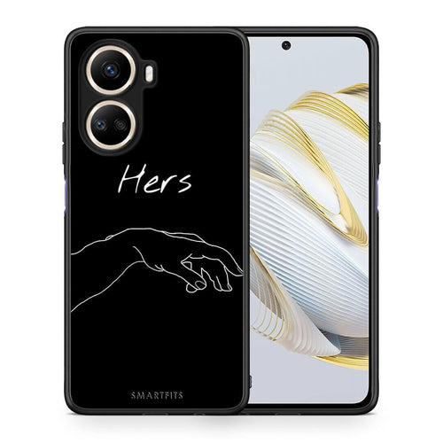 Θήκη Huawei Nova 10 SE Aesthetic Love 1 από τη Smartfits με σχέδιο στο πίσω μέρος και μαύρο περίβλημα | Huawei Nova 10 SE Aesthetic Love 1 Case with Colorful Back and Black Bezels