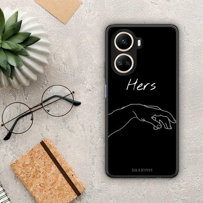 Θήκη Huawei Nova 10 SE Aesthetic Love 1 από τη Smartfits με σχέδιο στο πίσω μέρος και μαύρο περίβλημα | Huawei Nova 10 SE Aesthetic Love 1 Case with Colorful Back and Black Bezels