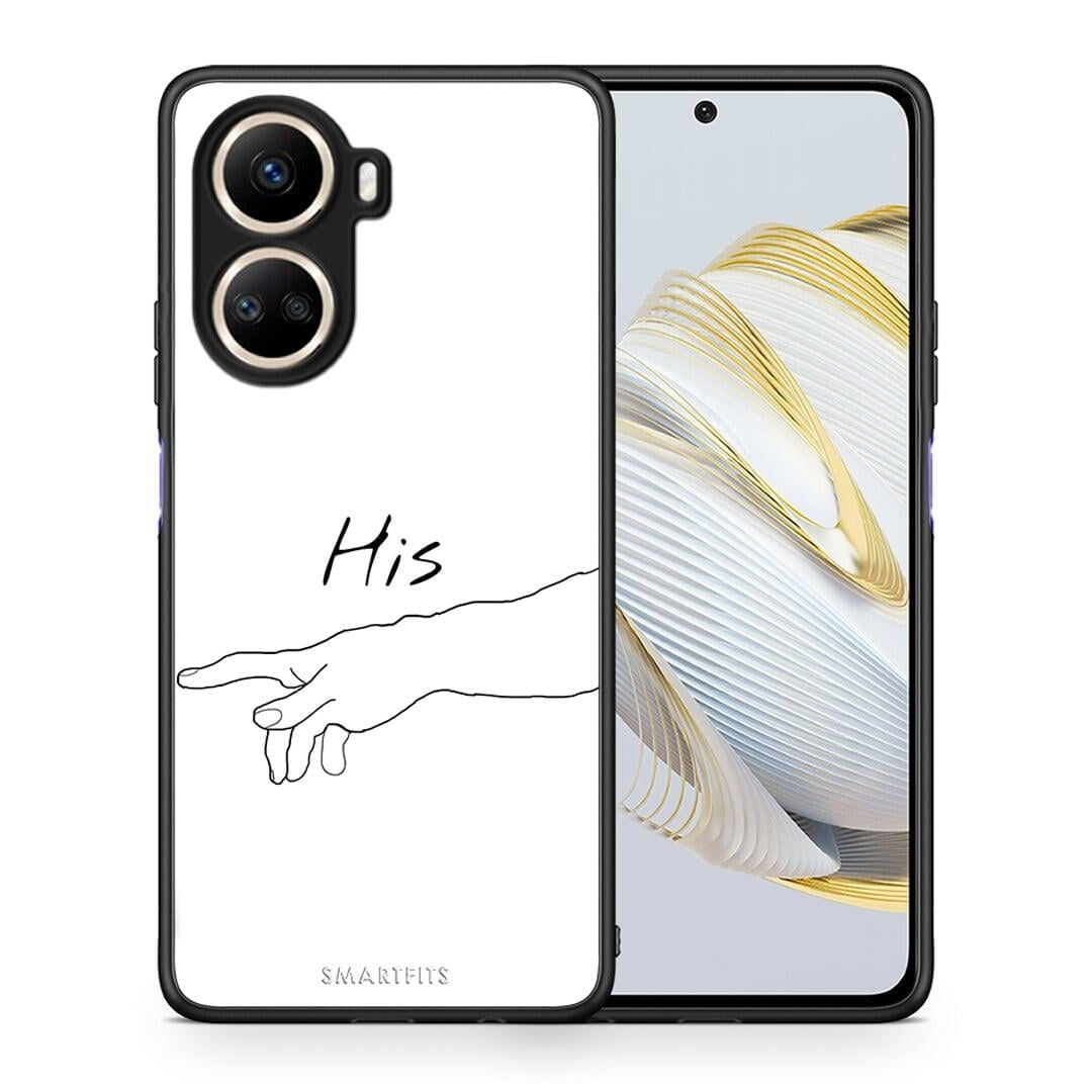 Θήκη Huawei Nova 10 SE Aesthetic Love 2 από τη Smartfits με σχέδιο στο πίσω μέρος και μαύρο περίβλημα | Huawei Nova 10 SE Aesthetic Love 2 Case with Colorful Back and Black Bezels